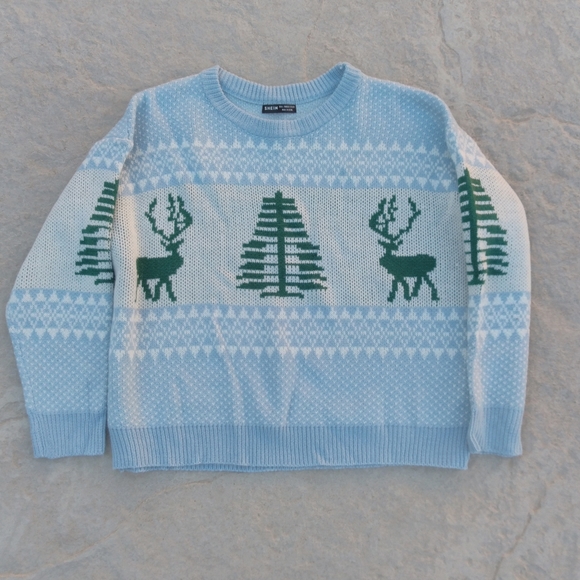 Christmas reindeer tree sweater - Picture 1 of 3